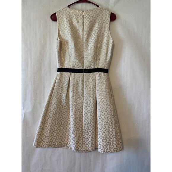 Erin Fetherston Gold Metallic Dress Size 2 Evening Out Dance Romantic Event - Picture 2 of 7